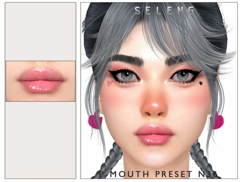 P-Mouth Preset N36 [Patreon] By Seleng Sims 4 CC