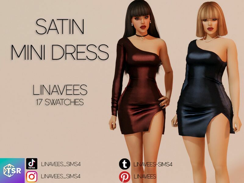 Paisley – Mini Dress Sims 4 CC