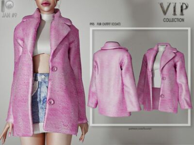 [Patreon] (Early Access) FUR Outfit (Coat) P95 By Busra-Tr Sims 4 CC