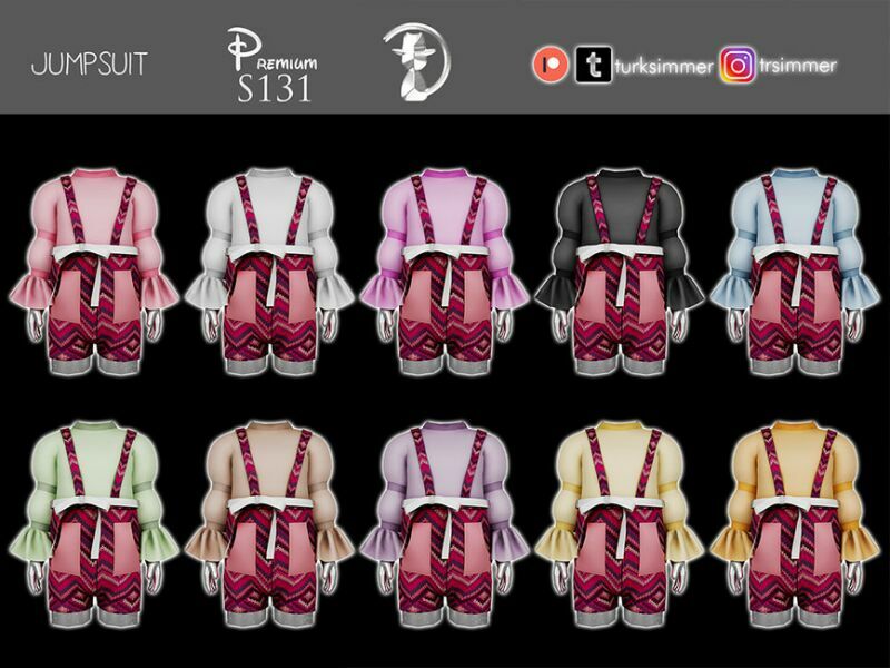 sims 4 cc patreon early access jumpsuit s131 by turksimmer 2