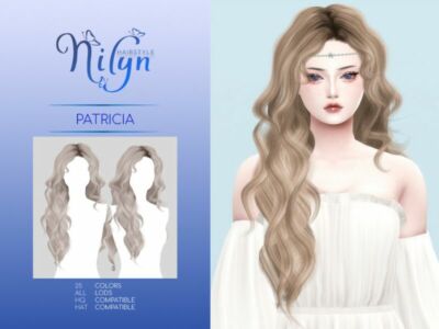 Patricia Hair – NEW Mesh By Nilyn Sims 4 CC