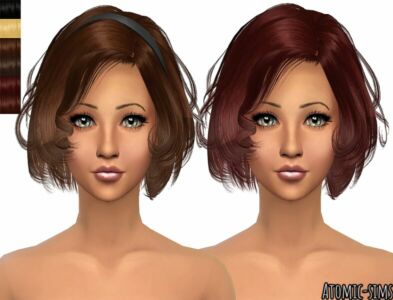 Peggyzone Hair 0516 (Juice053) Chinafaned V2 Retexture By Atomic-Sims Sims 4 CC