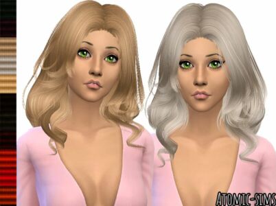 Peggyzone Hair 5871 (Juice137) Retexture By Atomic-Sims Sims 4 CC