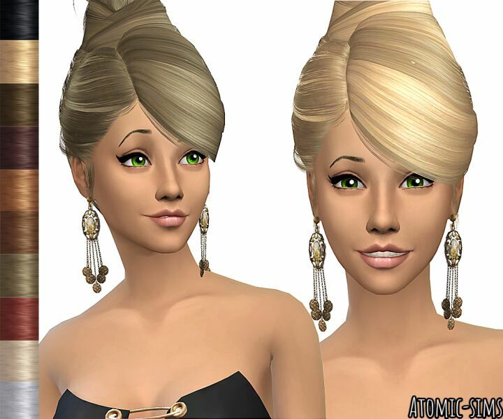 Peggyzone Hair 8122 Peggyed V1 Retexture By Atomic-Sims Sims 4 CC