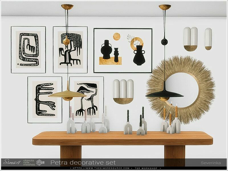 Petra Decorative SET / Decorative Sims 4 CC