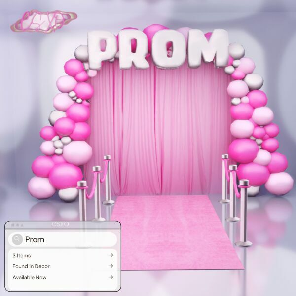 sims 4 cc pink prom backdrop set 2