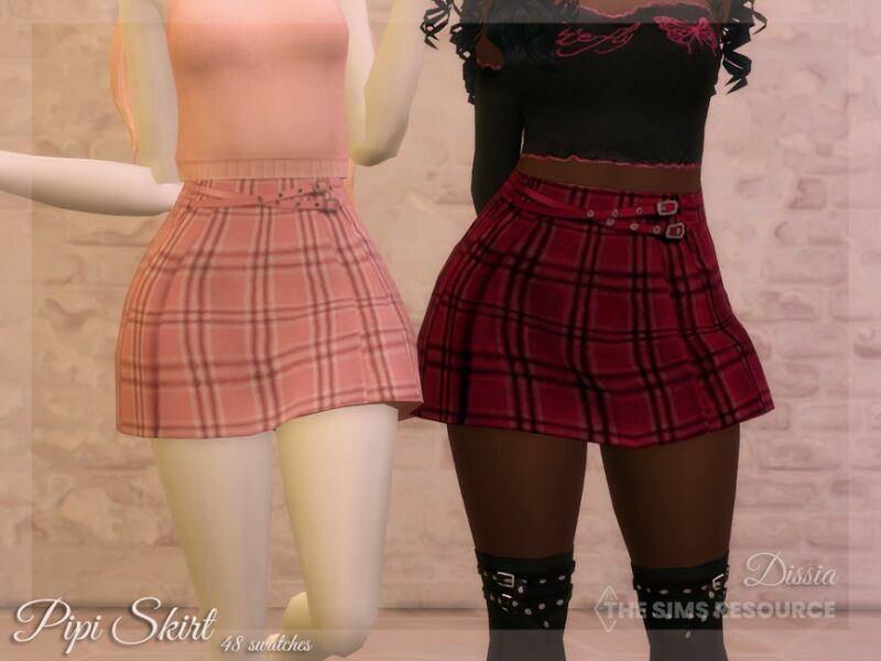 Pipi Skirt By Dissia Sims 4 CC