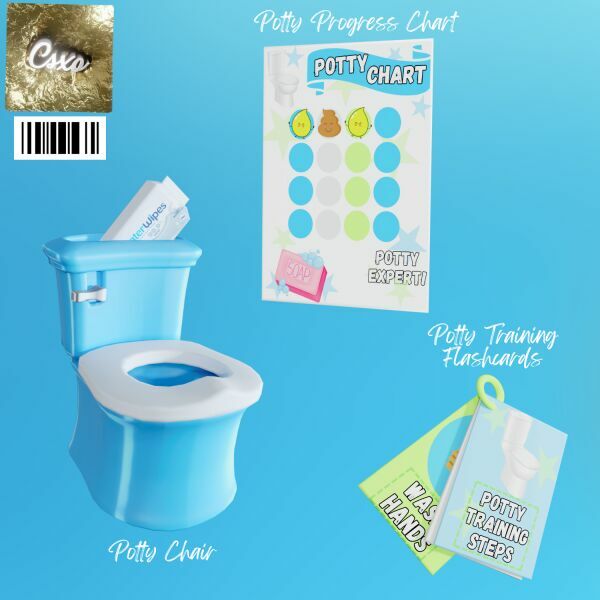 Potty Time SET Sims 4 CC