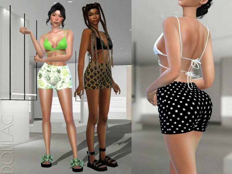 Printed Shorts [SET] DO360 Sims 4 CC