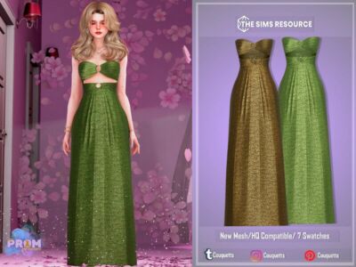 Prom Melissa Dress By Couquett Sims 4 CC