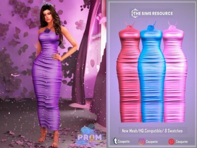 Prom Ross Dress By Couquett Sims 4 CC