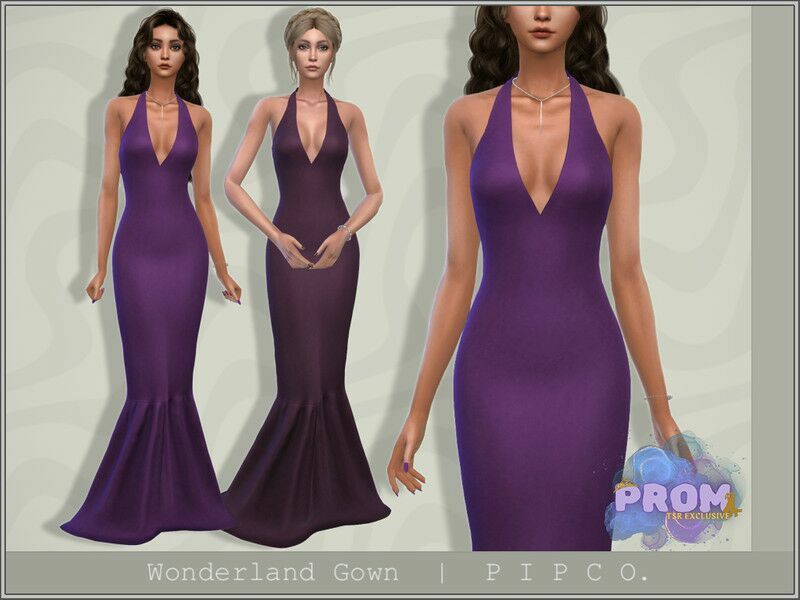 Prom – Wonderland Gown. By Pipco Sims 4 CC