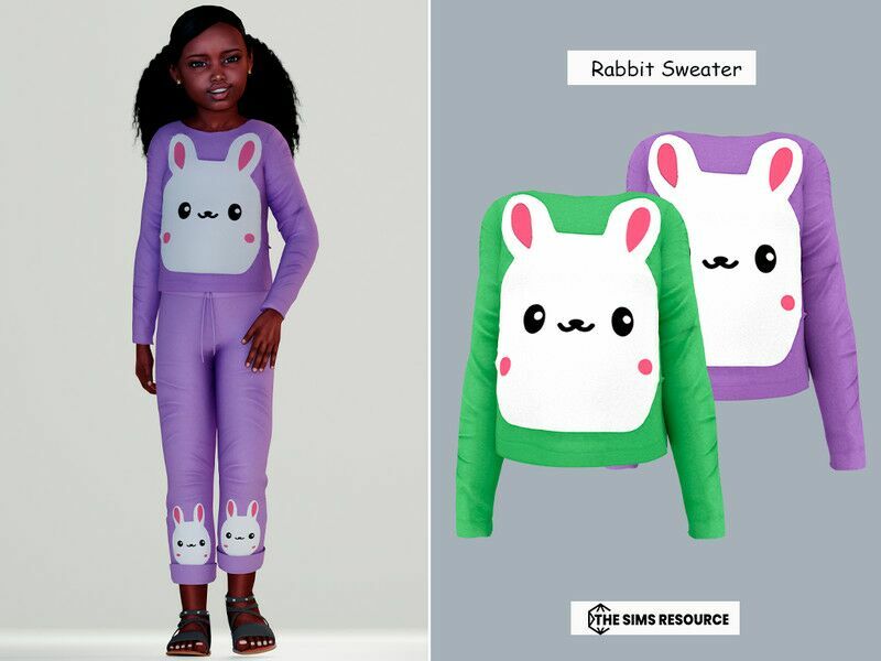 Rabbit Sweater (Child) / Everyday Sims 4 CC