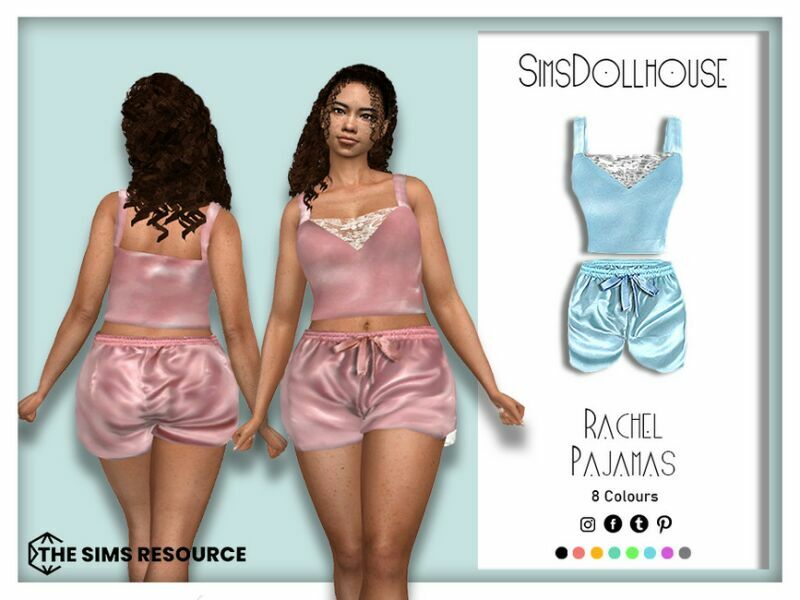 Rachel Pajamas By Simsdollhouse Sims 4 CC