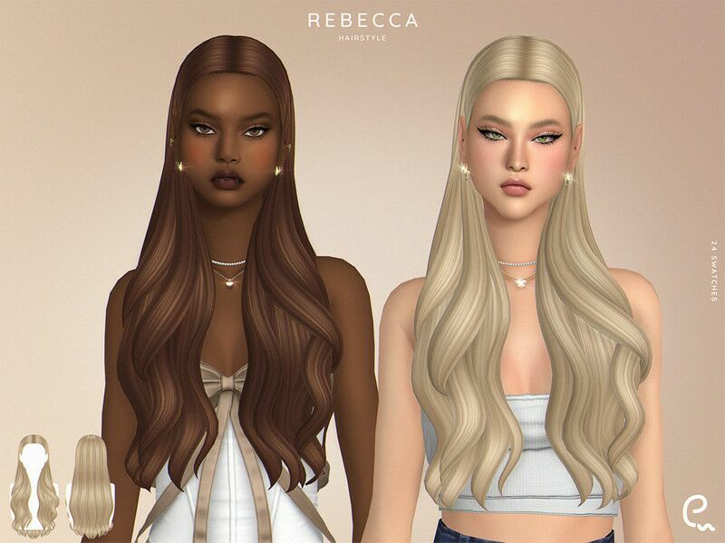 Rebecca Hairstyle By Enriques4 Sims 4 CC