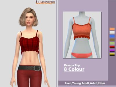 Revana TOP By Luminousls Sims 4 CC