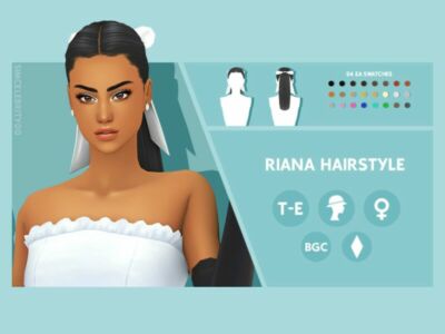 Riana Hairstyle By Simcelebrity00 Sims 4 CC