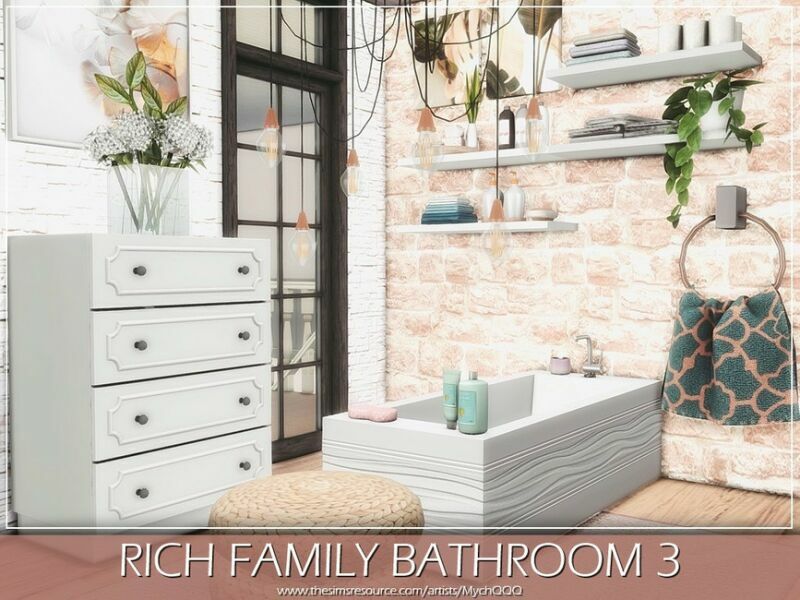 sims 4 cc rich family bathroom 3 by mychqqq 4