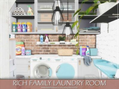 Rich Family Laundry Room By Mychqqq Sims 4 CC