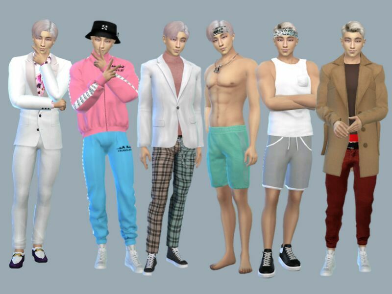 sims 4 cc rm kim namjoon bts request by starafanka 2