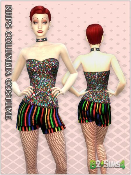 Rocky Horror Costume – Columbia (3 Parts) Sims 4 CC