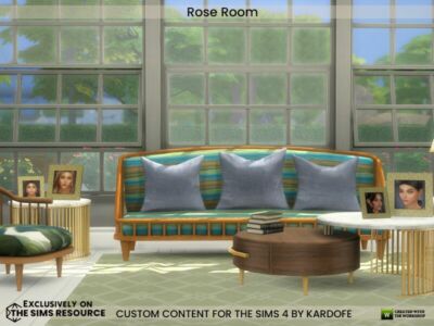 Rose Room / Living Room Sims 4 CC