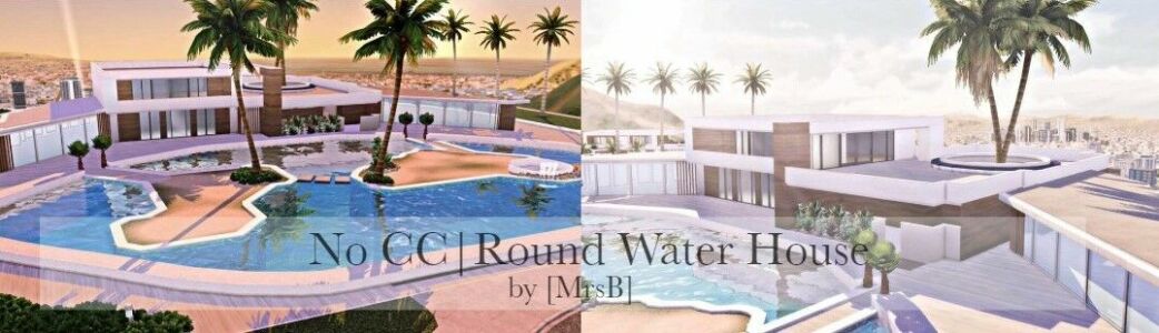 Round Water House |CC Free By Mrsbarbiex3 Sims 4 CC