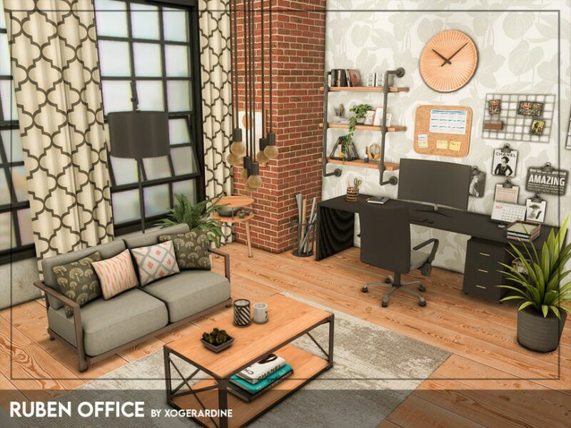 Ruben Office (TSR Only CC) By Xogerardine Sims 4 CC