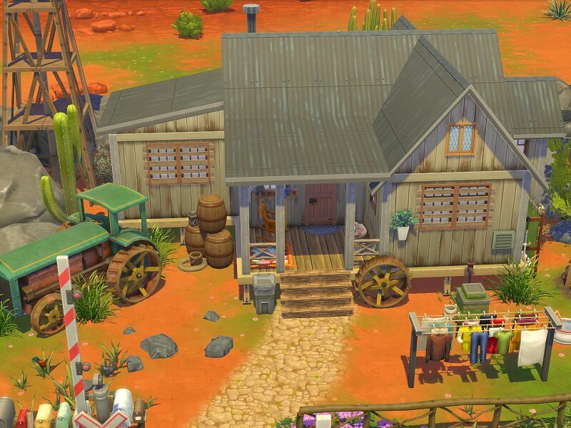 Run-Down Farm – NO CC By Flubs79 Sims 4 CC