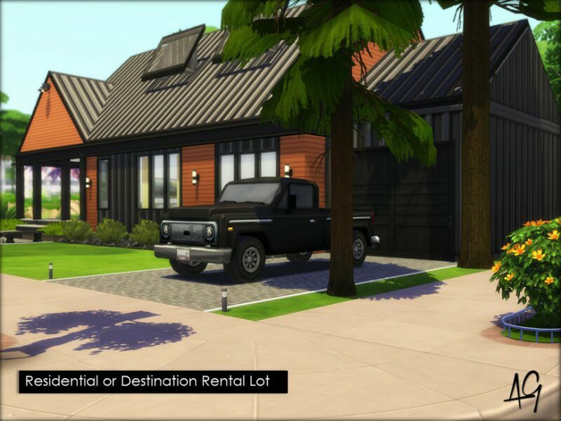 sims 4 cc rustic contempo no cc by algbuilds 2