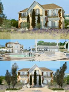 Rustical Italian Home |CC By Mrsbarbiex3 Sims 4 CC