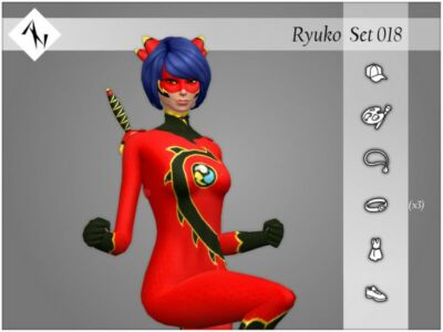 Ryuko – SET018 By Aleniksimmer Sims 4 CC