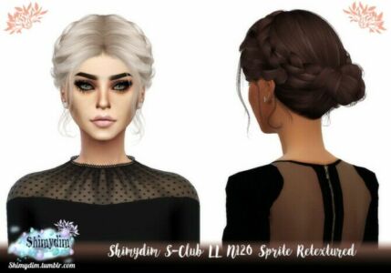 S-Club LL N120 Sprite Hair Retexture Sims 4 CC