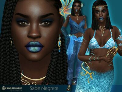 Sade Negrete – TSR CC Only By Msqsims Sims 4 CC