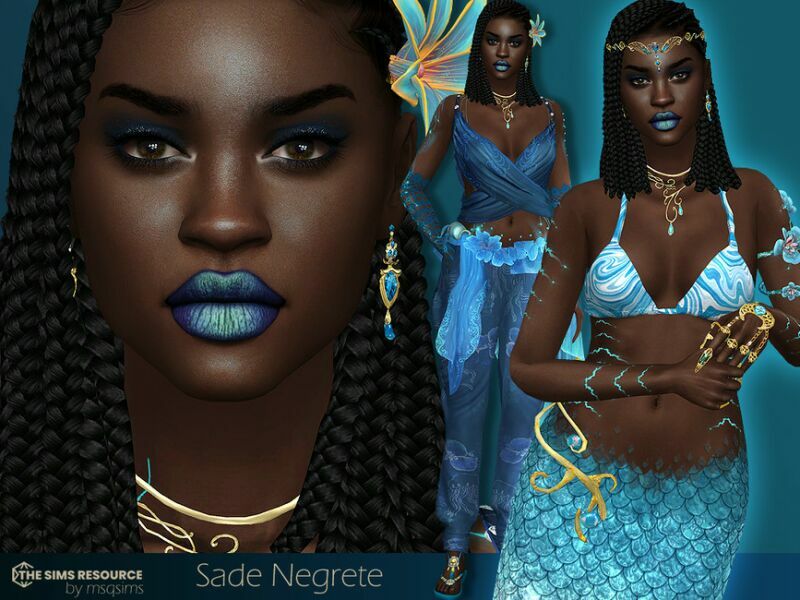 Sade Negrete – TSR CC Only By Msqsims Sims 4 CC