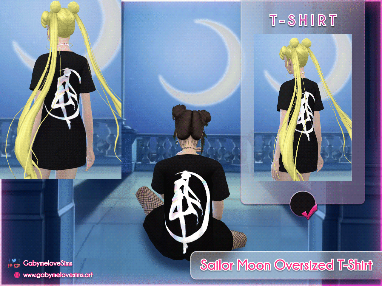 sims 4 cc sailor moon oversized t shirt for women updated 2024 2