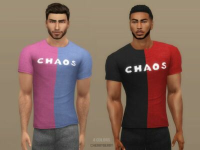 Samir – Men’S T-Shirt By Cherryberrysim Sims 4 CC