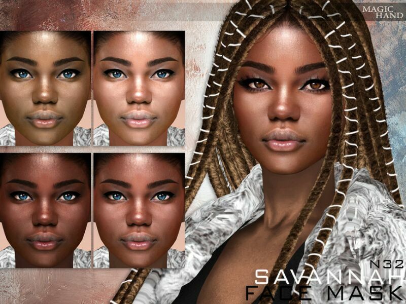 Savannah Face Mask N32 By Magichand Sims 4 CC