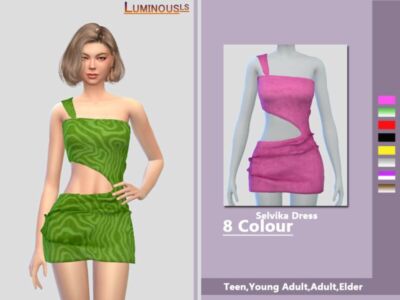 Selvika Dress By Luminousls Sims 4 CC