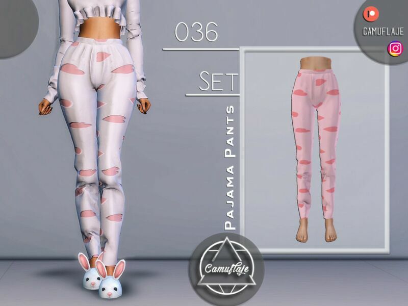 SET 036 – Pajama Pants By Camuflaje Sims 4 CC