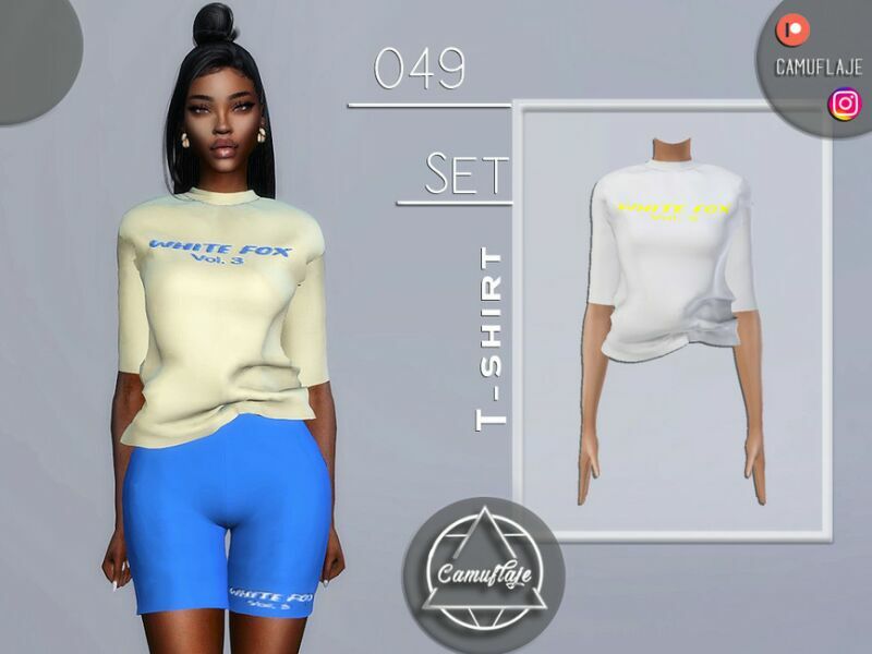 SET 049 – T-Shirt By Camuflaje Sims 4 CC