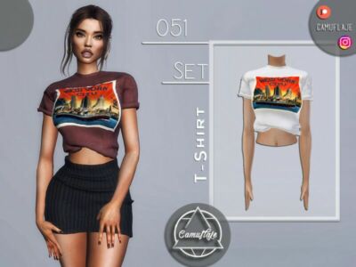 SET 051 – T-Shirt By Camuflaje Sims 4 CC