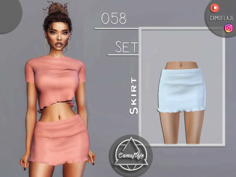 SET 058 – Skirt By Camuflaje Sims 4 CC