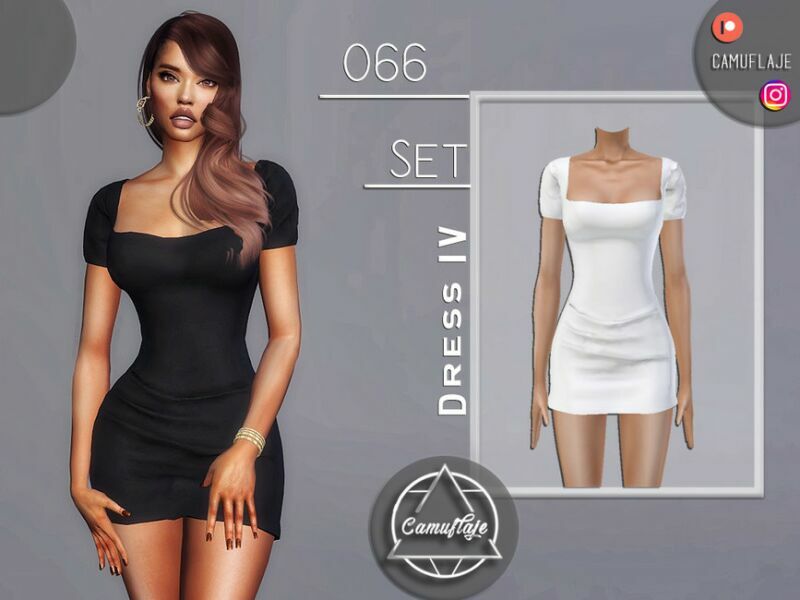 SET 066 – Dress IV By Camuflaje Sims 4 CC