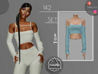 SET 142 – TOP By Camuflaje Sims 4 CC