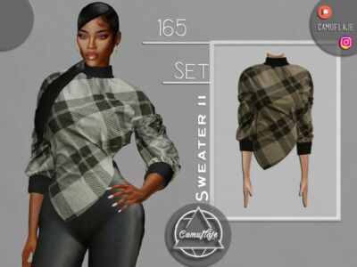 SET 165 – Sweater II By Camuflaje Sims 4 CC