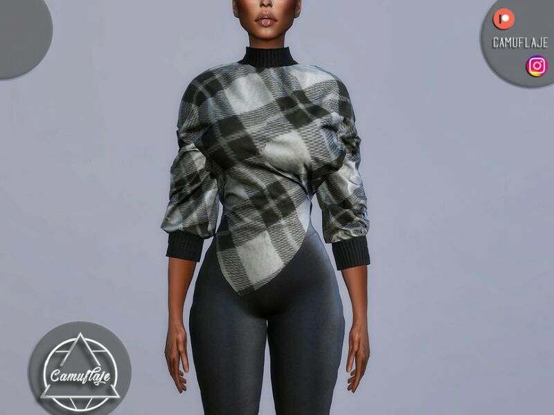 sims 4 cc set 165 sweater ii by camuflaje 2