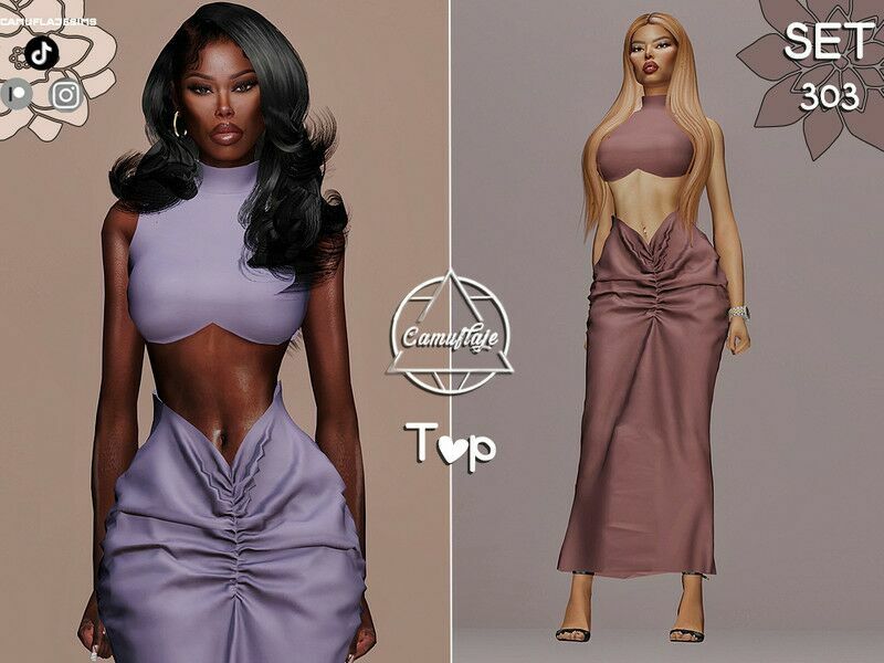 “ / SET 304 TOP” Sims 4 CC