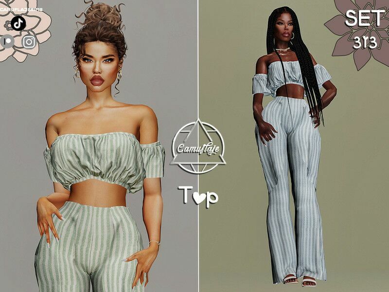 ‘ – SET 313 TOP’ Sims 4 CC