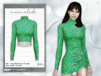 SET- Long Sleeve TOP MC352 By Mermaladesimtr Sims 4 CC